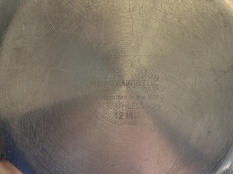 ALL-CLAD 12” Stainless Steel Chef’s Pan Wok W/ Dome Lid Cover