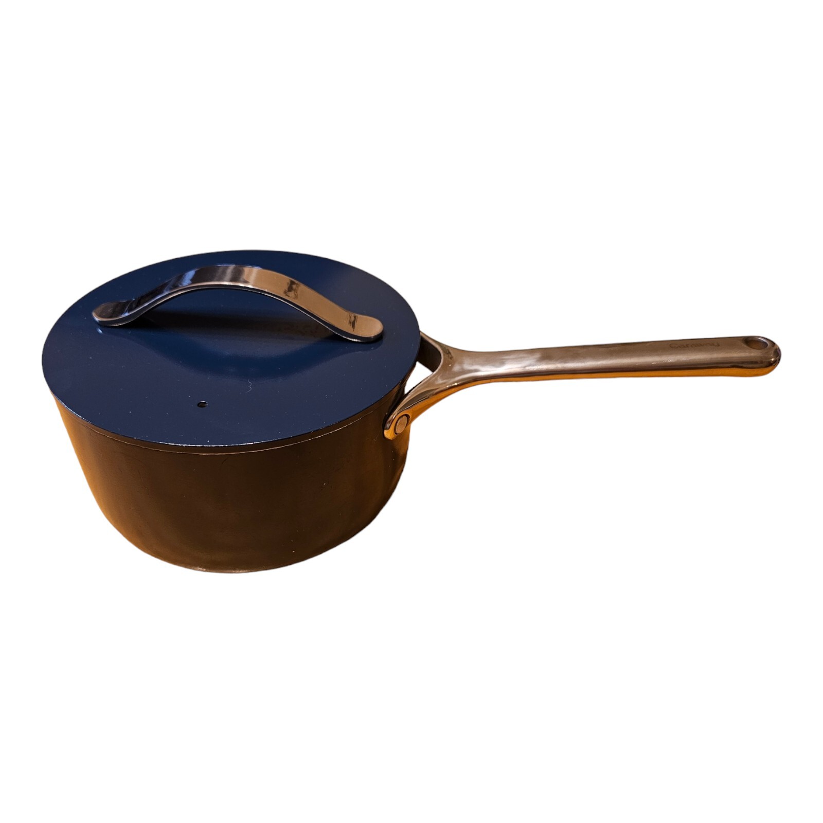 Caraway Home Navy Blue Non-Stick Ceramic 4.5 qt Saute Pan & 3qt Sauce Pan W/Lids