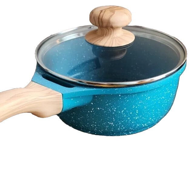 Pioneer Woman ~ TEAL Speckle ~ 2 Qt. Saucepan w/Lid ~ Nonstick Coating