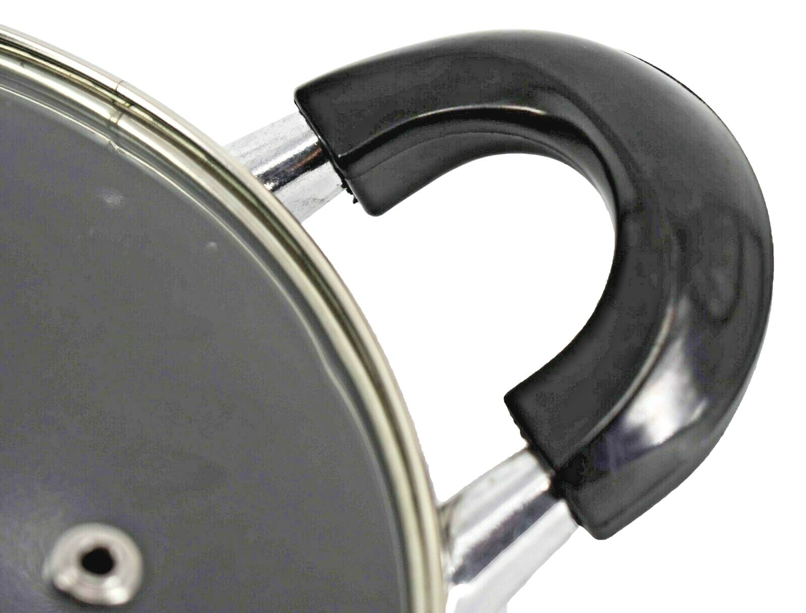 Non Stick Aluminum Casserole With Glass Lid,8 Inches, 2 Quart Black