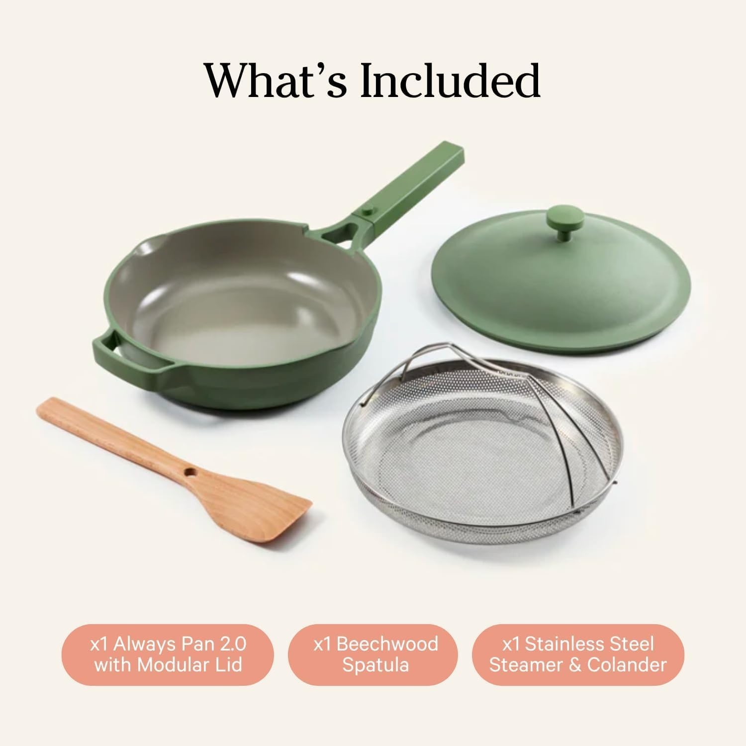 Always Pan 2.0-10.5” 2.6 Qt Nonstick, Toxin-Free Ceramic Cookware