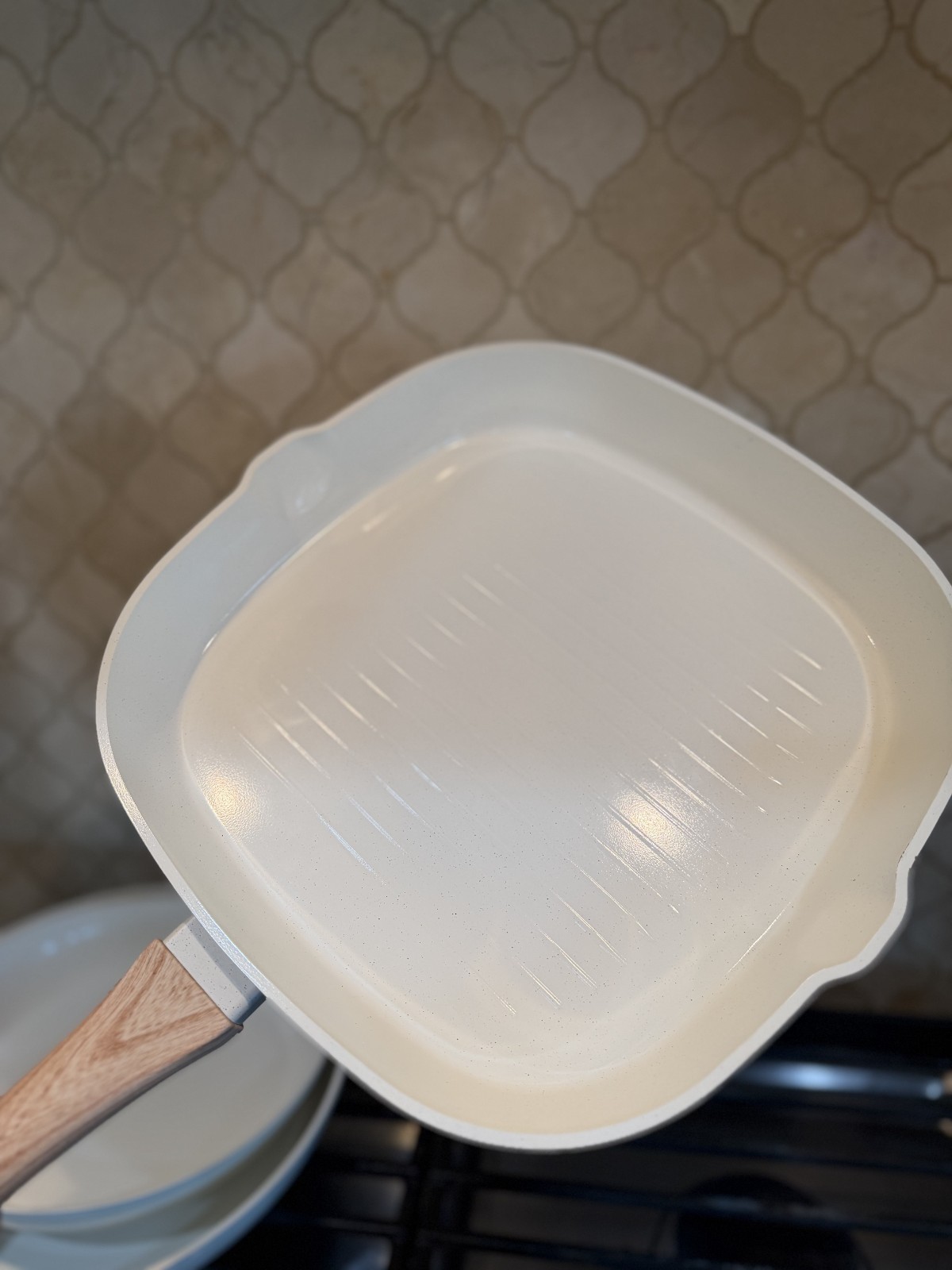 *NEW* Bazova 24pc Ceramic Nonstick Pots & Pans Set White, Titanium, 500°F