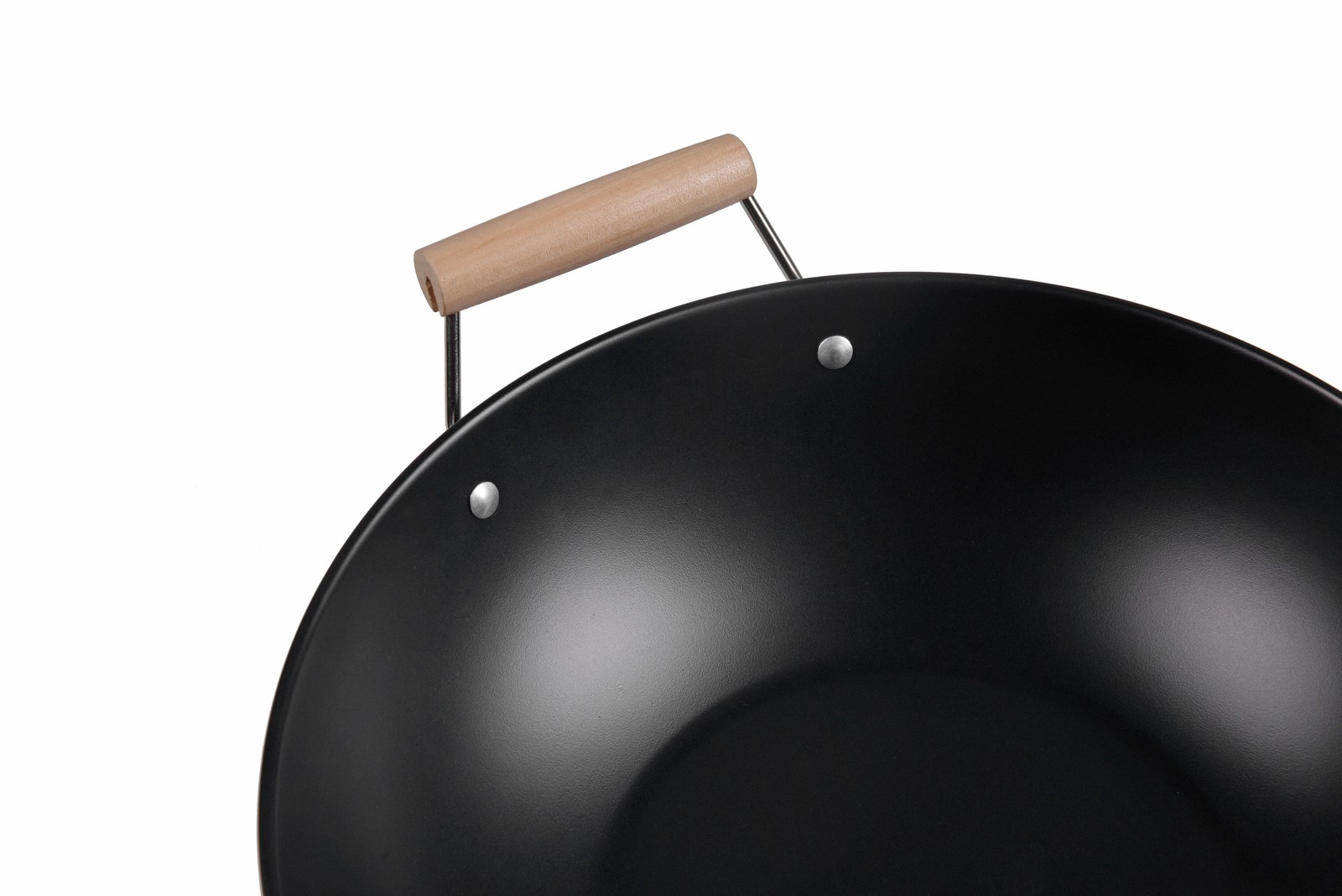 Mainstays Easy clean, hand wash recommended Carbon Steel, Non-Stick, NS Wok