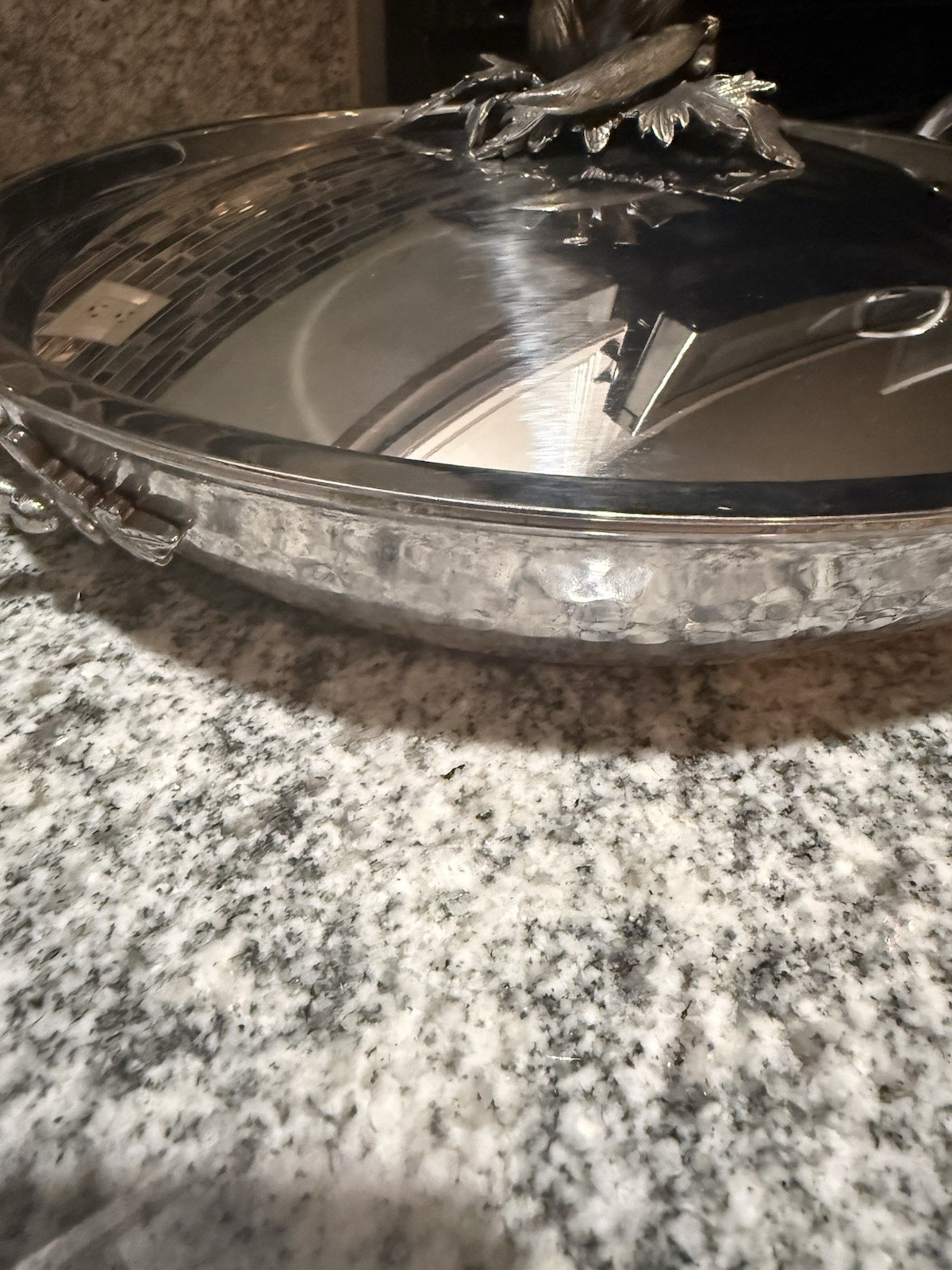 Ruffini hammered stainless steel! FA-501-09 Casserole with lid Pan!