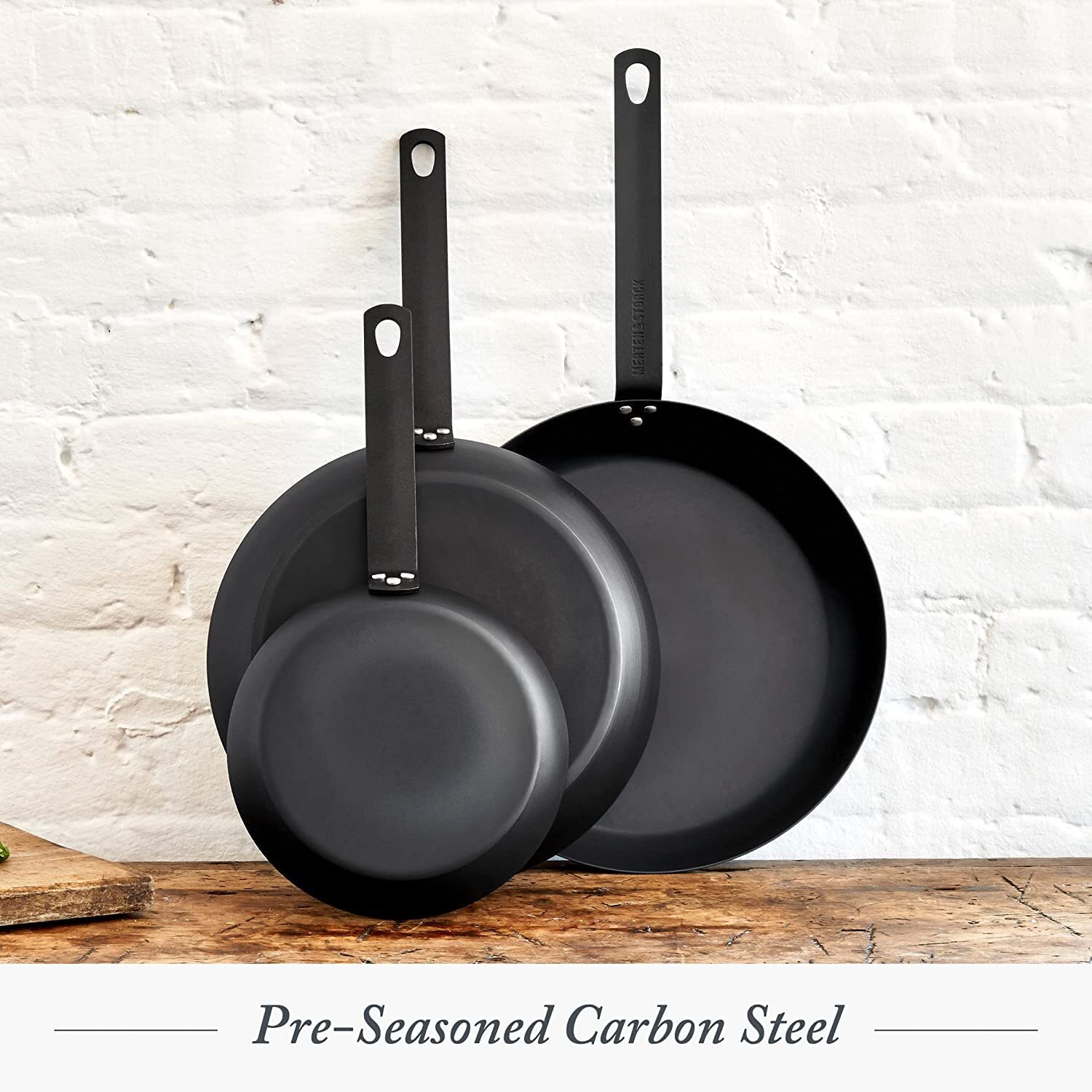 Pre-Seasoned Carbon Steel 8″ Frying Pan Skillet, Cast Iron Lightweight, Durable