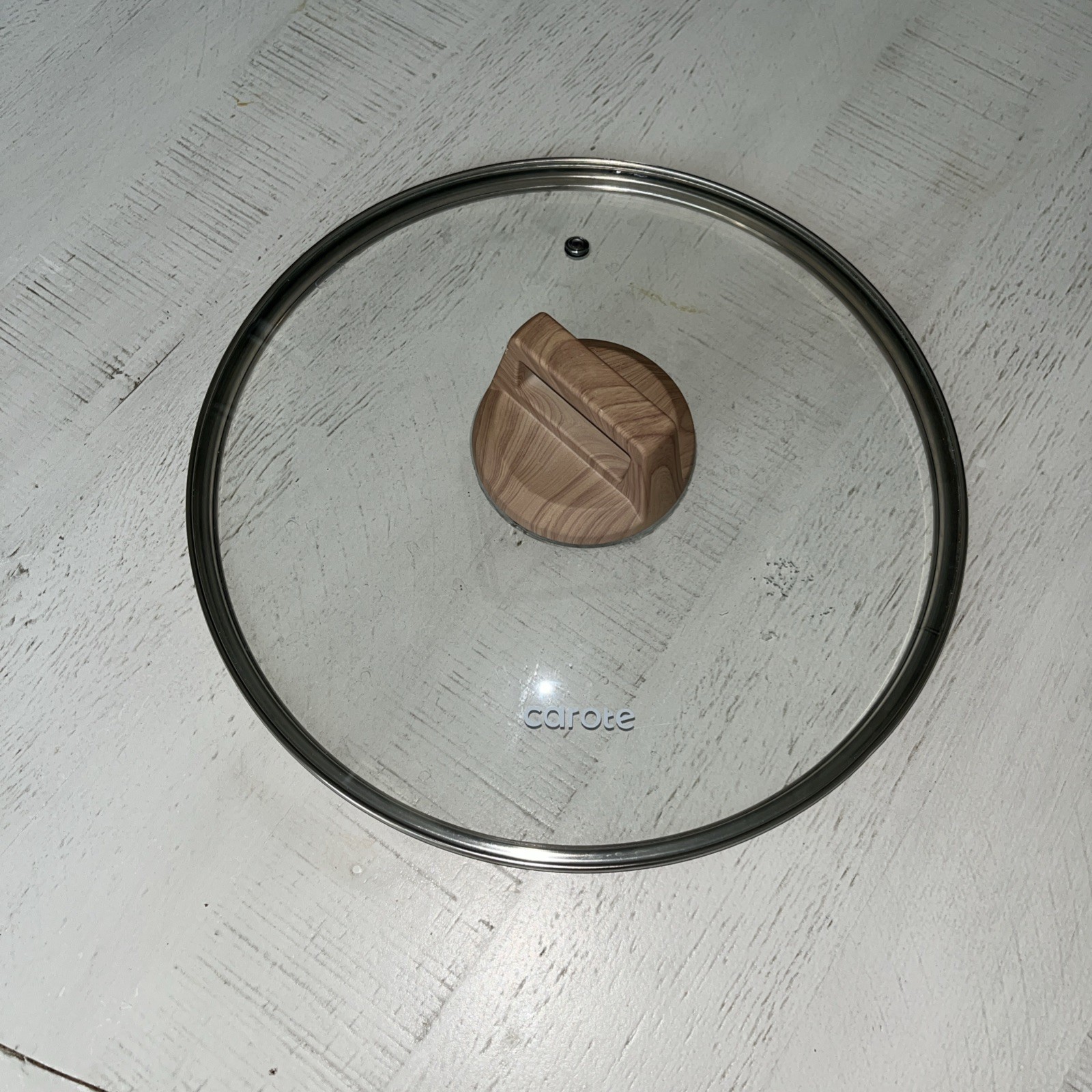 CAROTE 11.5″ Tempered Glass Replacement Lid Handle Stainless Pan Pot Part