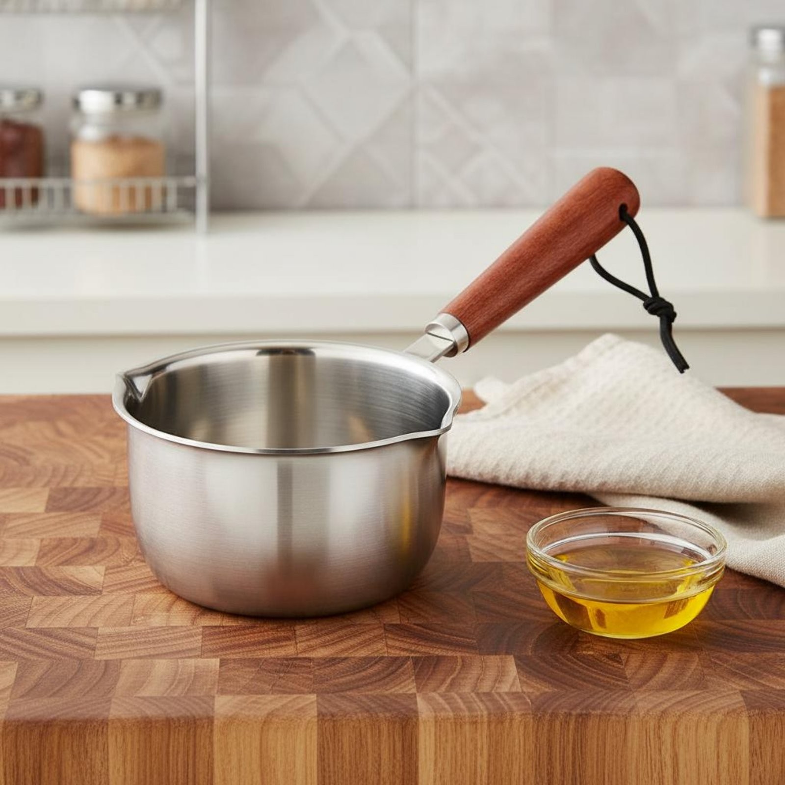 Oil Pot Rust-Resistant Small Saucepan for Kitchen