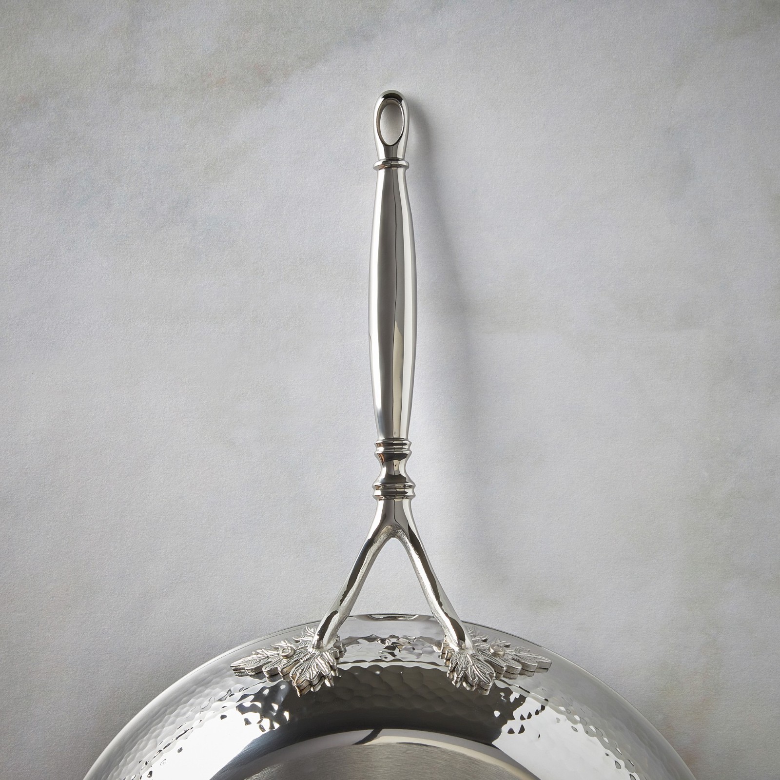 Ruffoni Opus Prima Hammered Stainless-Steel Fry Pans, 12″, Ships Free from US