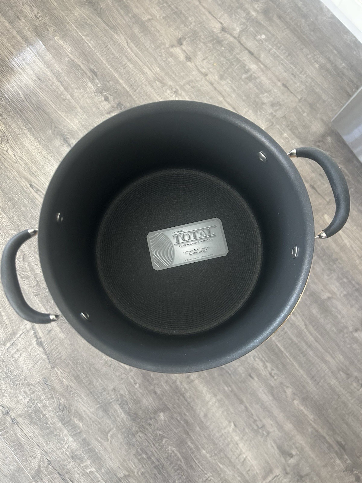Circulon Elite Hard-Anodized Non Stick 8qt/7.6L Stock Pan Pot With Glass Lid New