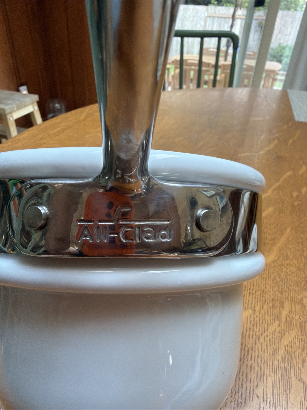 All-Clad Porcelain Double Boiler Insert For 2 Quart Saucepan