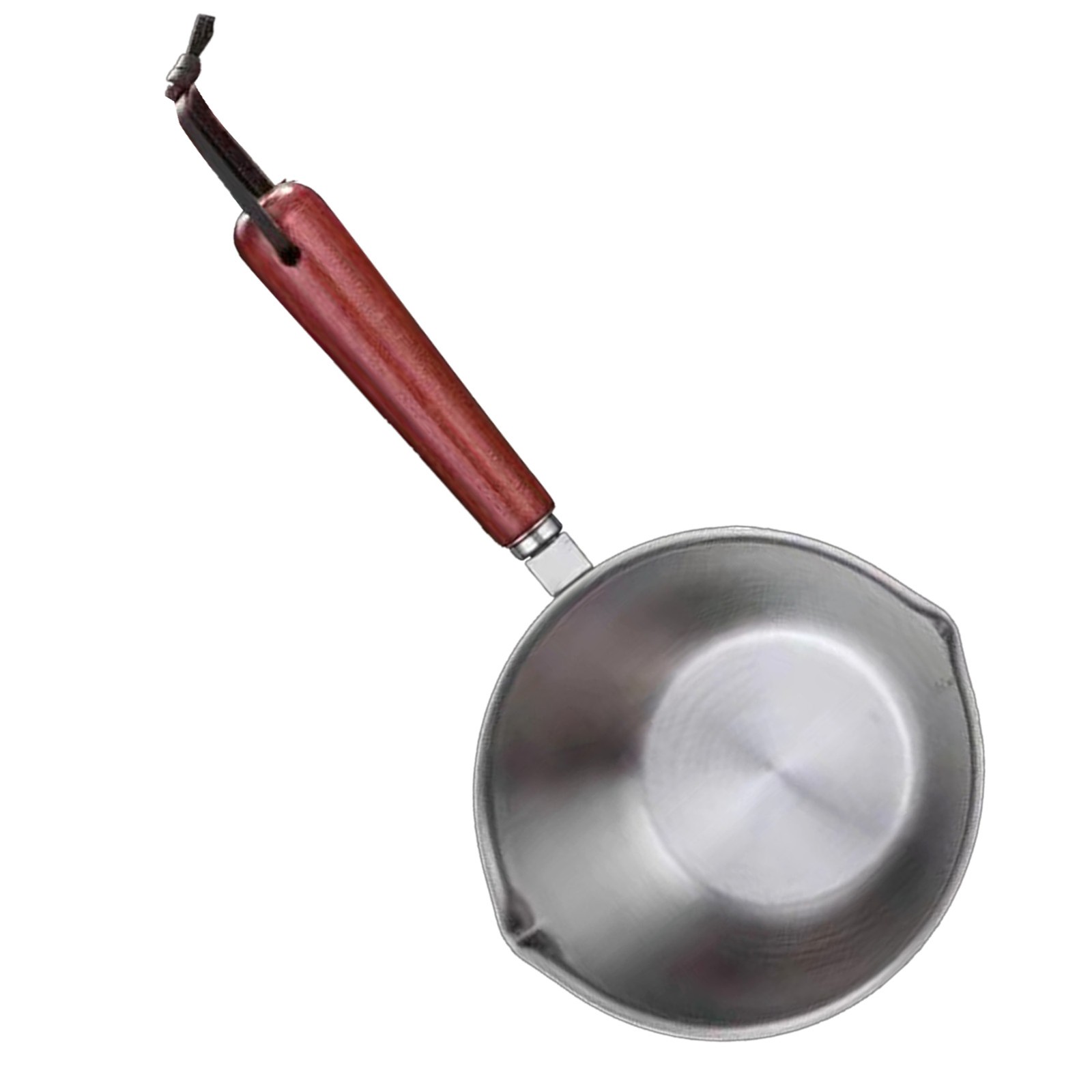 Mini Milk Warmer Pot 304 Stainless Steel 200ml Antislip Handle Rustproof Mini