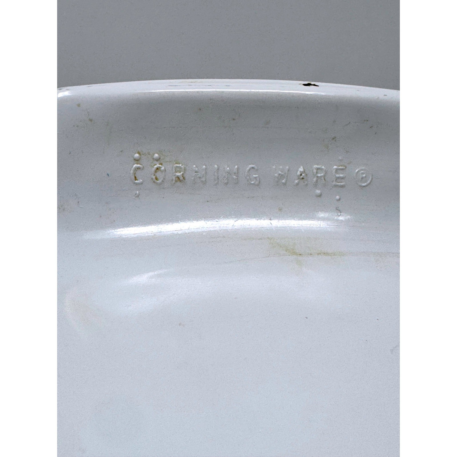 Corning Ware Just White Square Casserole Dish Vintage Pyroceram + Handles No Lid