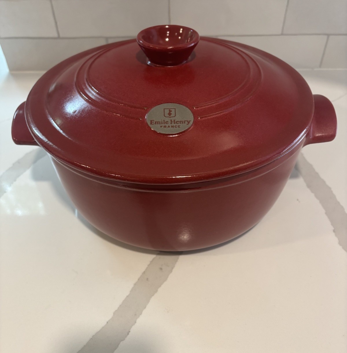 Emile Henry Red 5.5 qt Dutch Oven