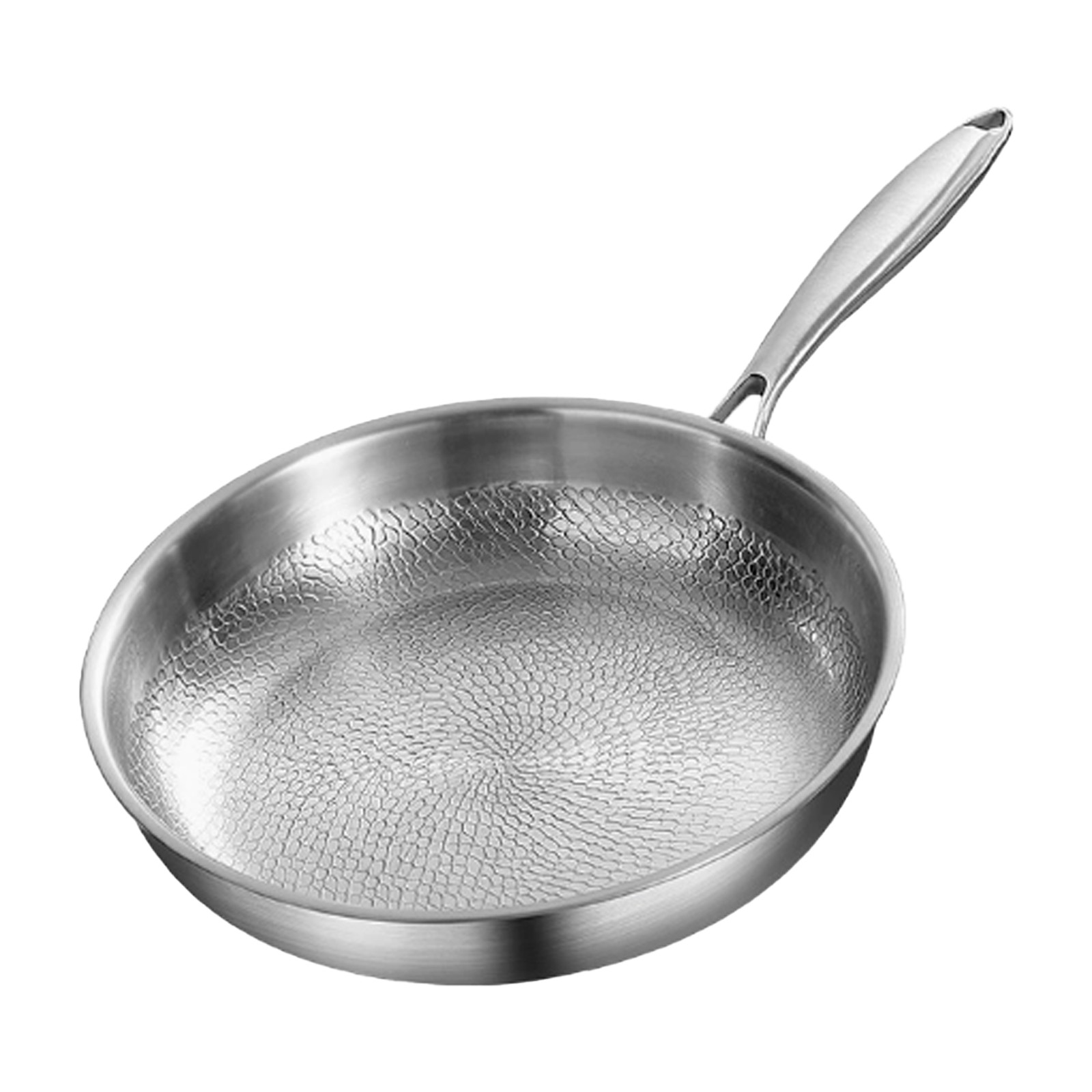 10.24 In Titanium Frying Pan, Frying Pan With Lid, Cooking Pan For Stir-frying