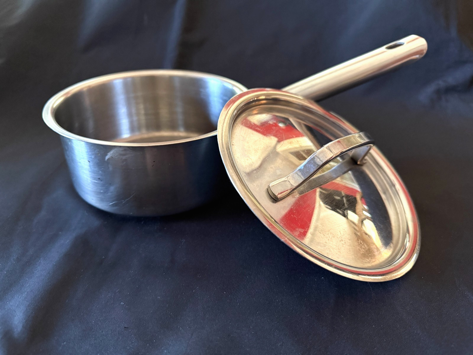 Tools of the Trade Royalty 18/10 Stainless Steel 3.5 Cup 6 in Sauce Pan with Lid