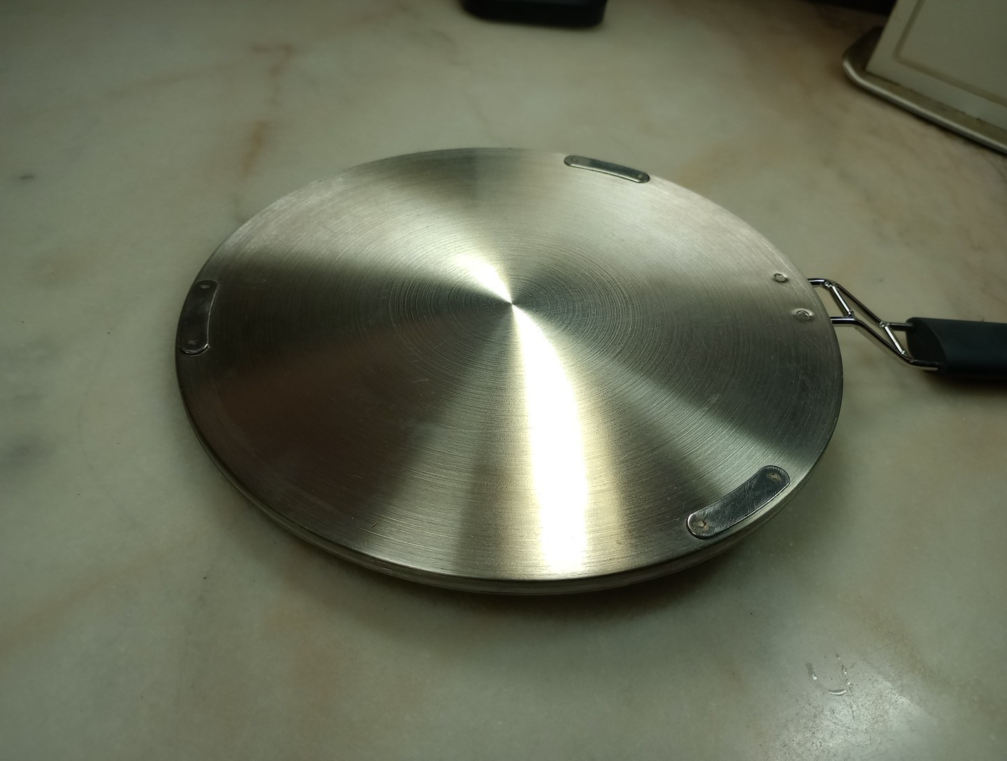 DENMARK Tools For Cooks, Stainless Steel Tava Flat Pan 8″ Crepe Pan.