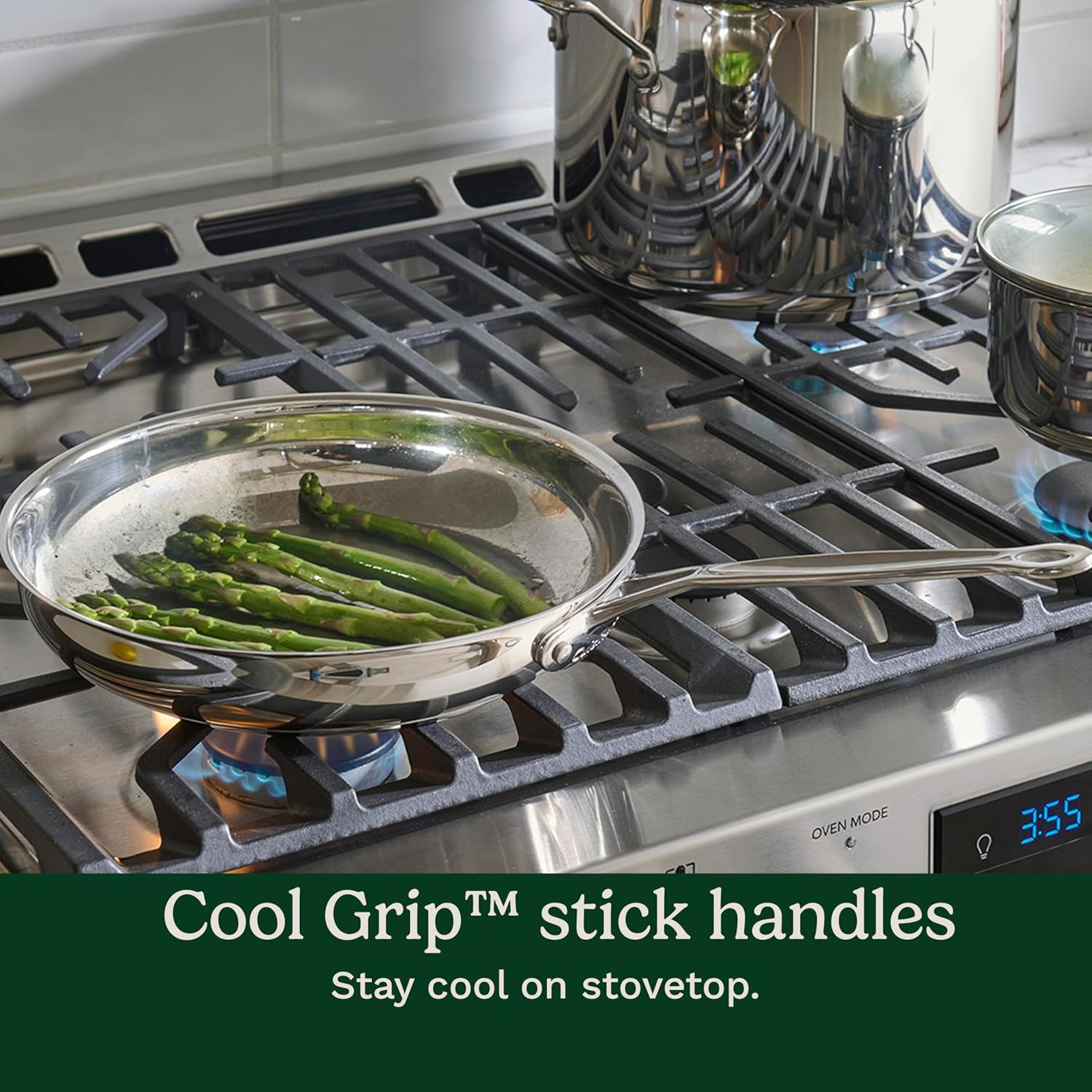 Chef’S Classic 11-Piece Stainless Steel Pots and Pans Set, Cookware Set Compatib