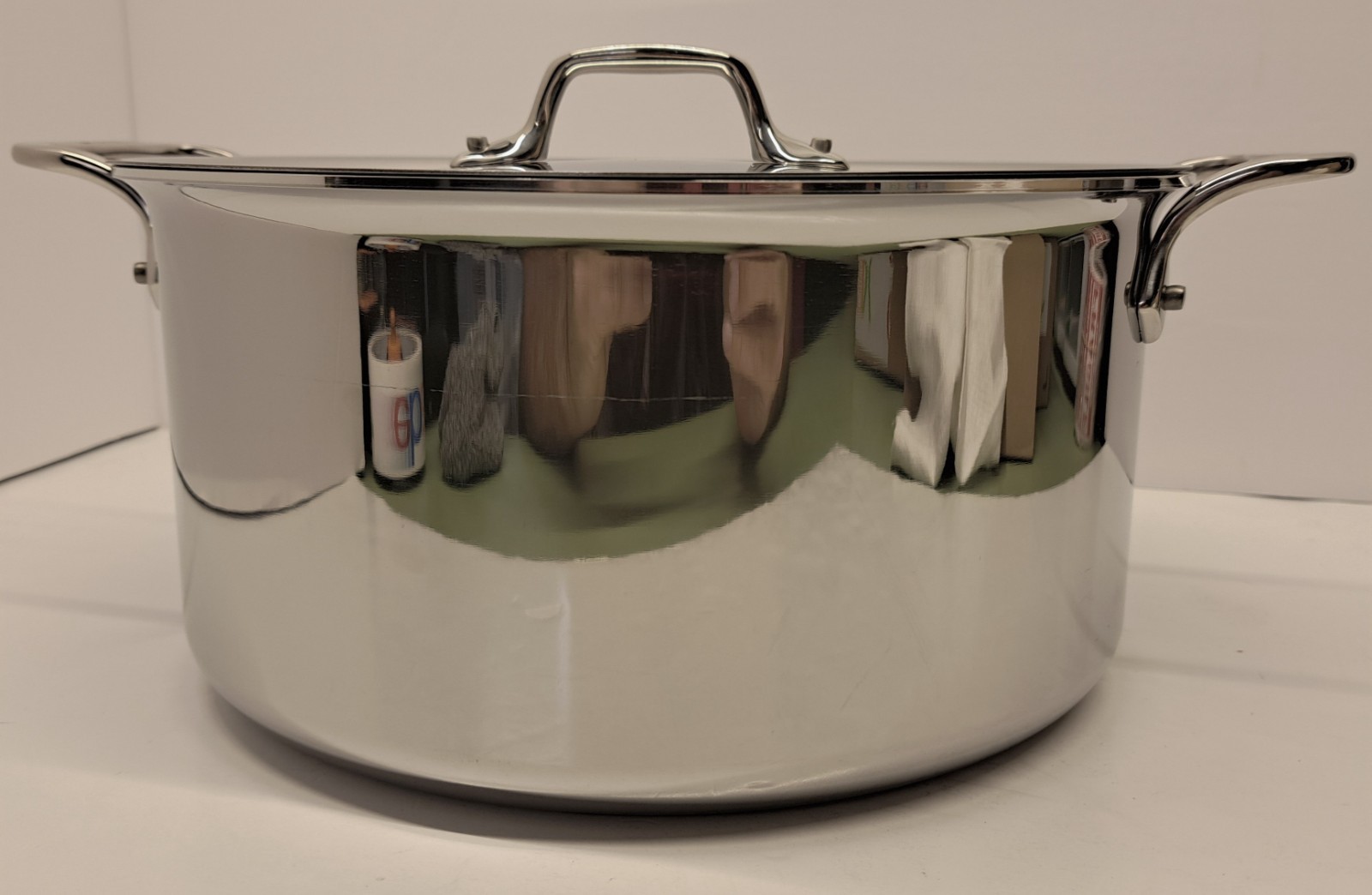 All-Clad D3 Stainless 8 Qt Stock Pot w/ Lid NOB Never Used Made in USA