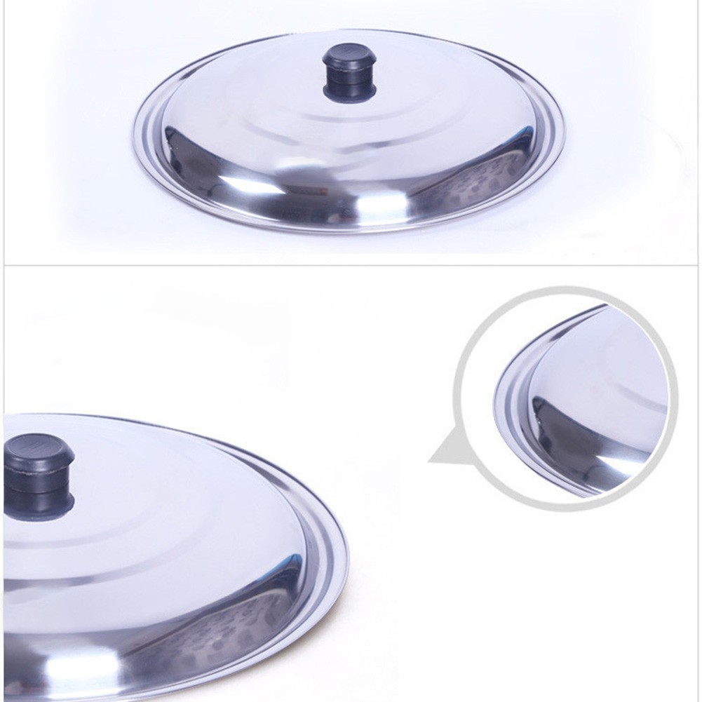 Stainless Steel Lid Wok Pan Pot Lids For Saucepan Frying Pan Brand New