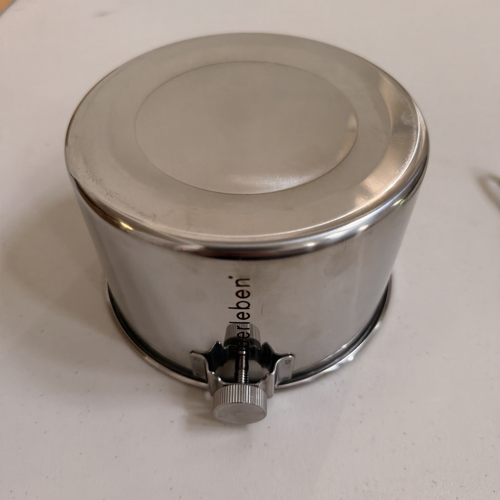 Stainless Steel 1.2L Saucepan w/ Lid, Double Handle, Silver Round