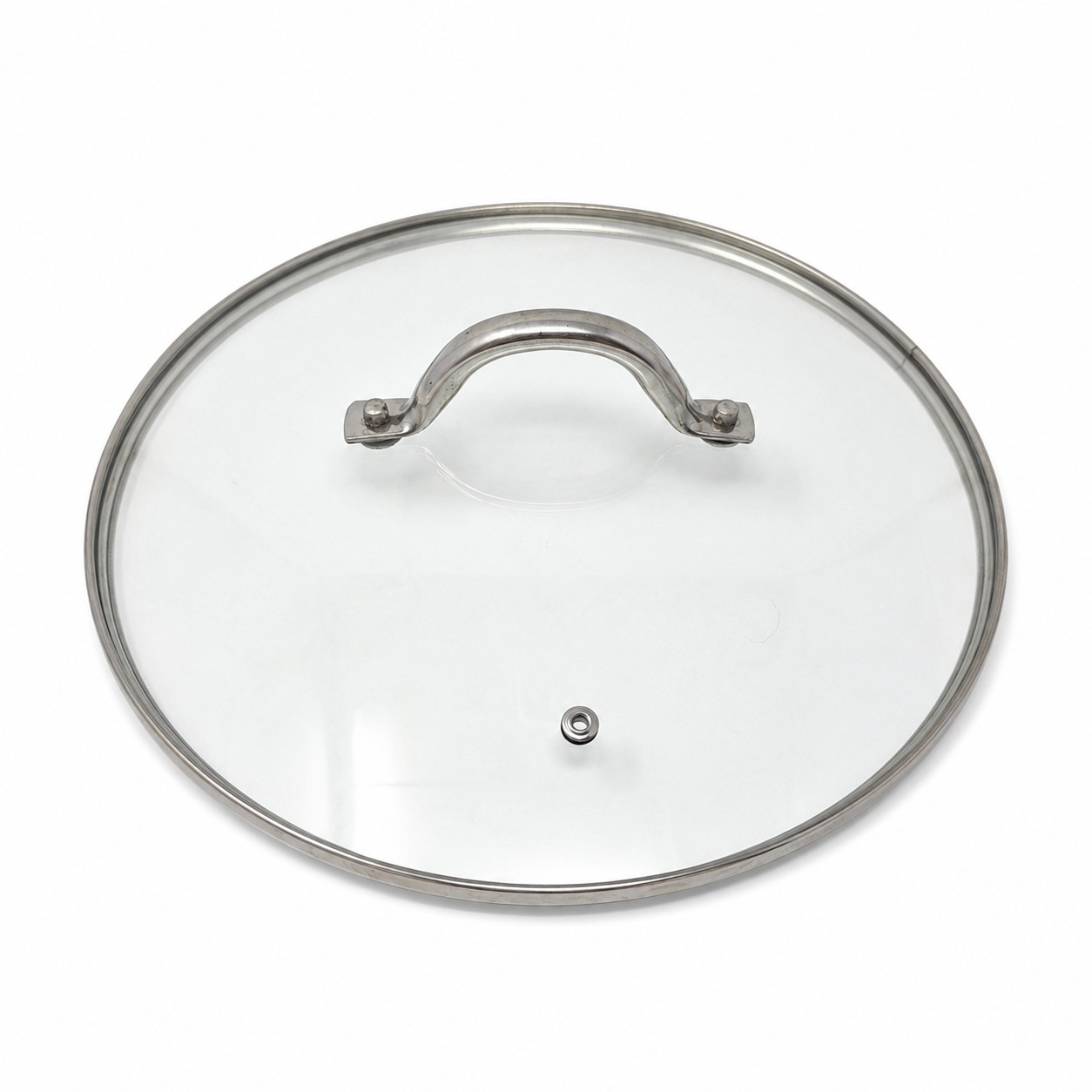11 in Tempered Glass Pot Pan Lid Vented Stainless Steel Rim Replacement