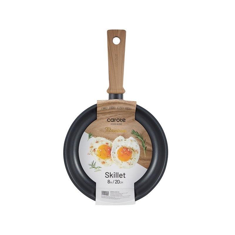 Nonstick Titanium Skillet Frying Pan Die-Cast Aluminum Induction Cookware New