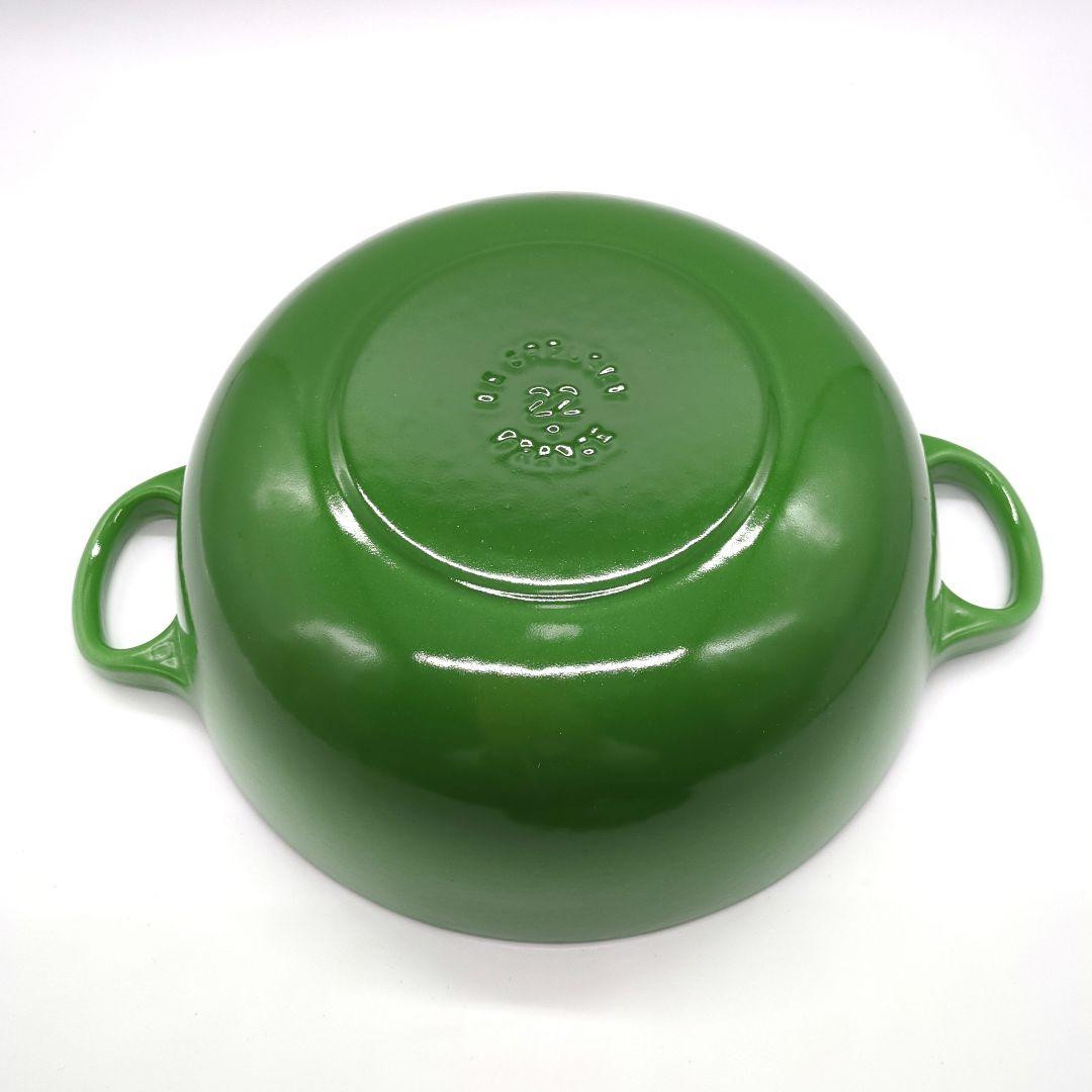 Le Creuset Marmite 22cm 8.2/3″ 2.6L 2.3/4qt Rosemary Green Cast Iron USED
