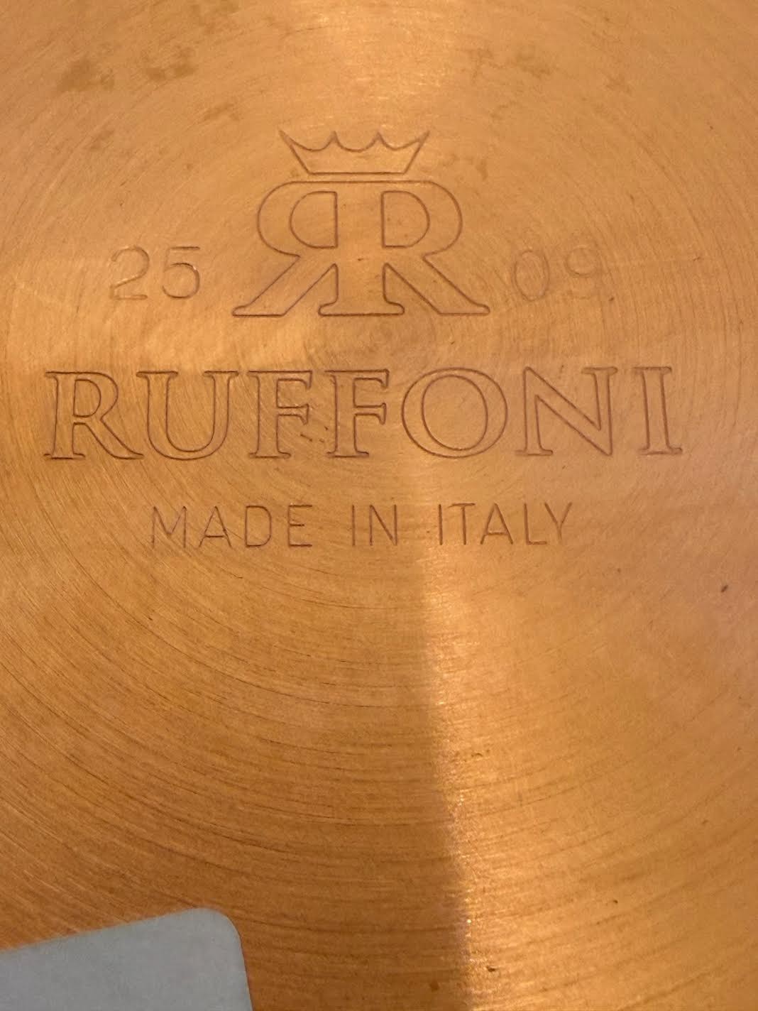 Ruffoni Copper Pot Historia Hammered Chef Braiser Acorn Knob, 24cm W/ LID 3.5QT