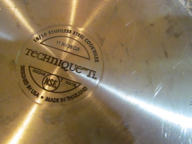 *2 Technique Clad Tri-Ply Stainless Steel Sauté Pan 11″ & 10″ Fry Pans