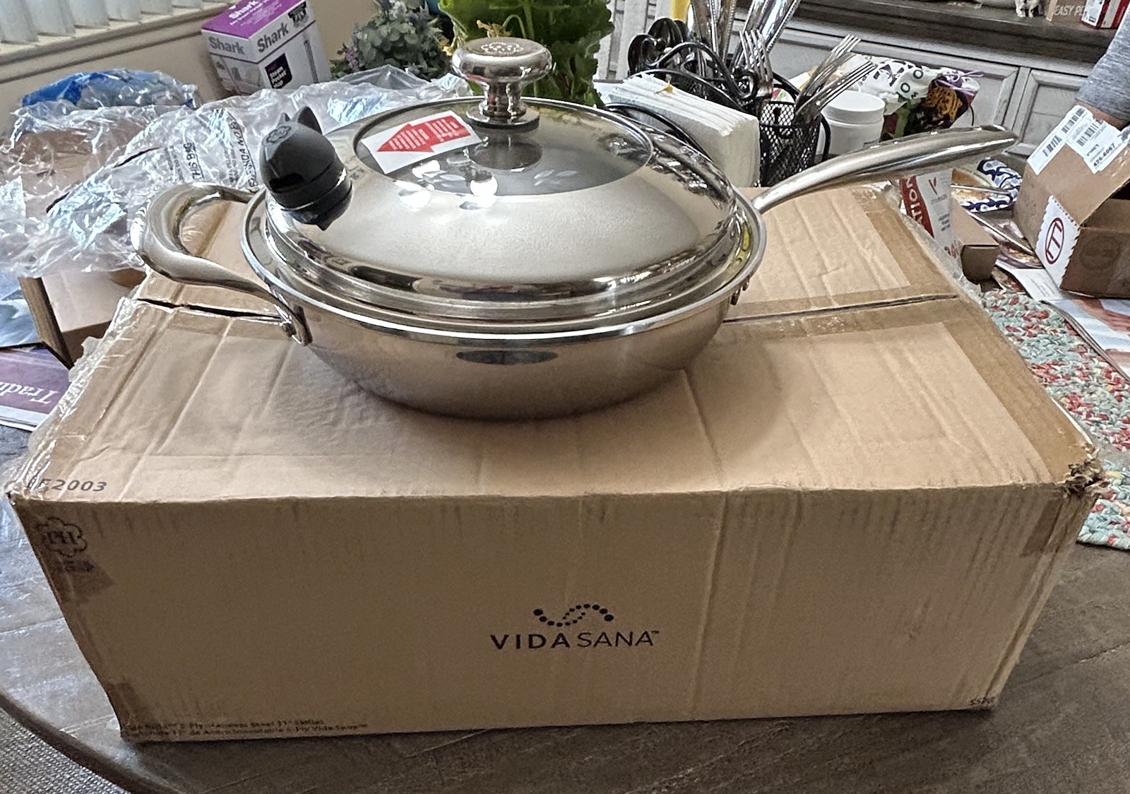 New Princess House Vida Sana 11-inch 5-Ply Stainless Steel Skillet (Item #5570)