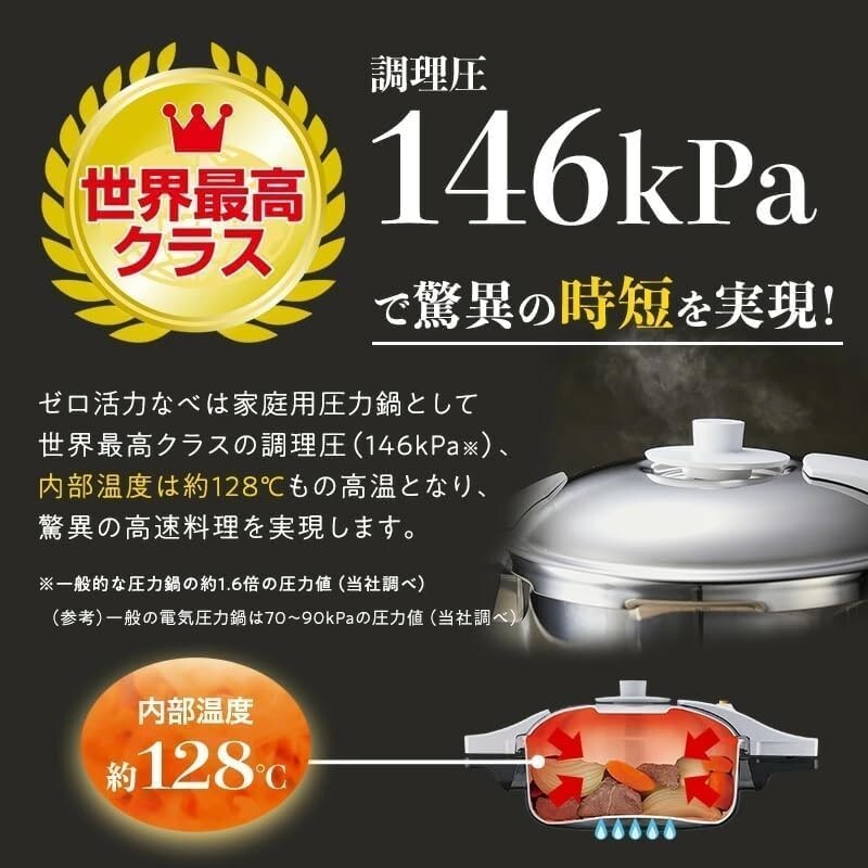 Asahi Light Metals High Pressure Cooker 5.5L Zero Vitality Pot Pascal L Japan