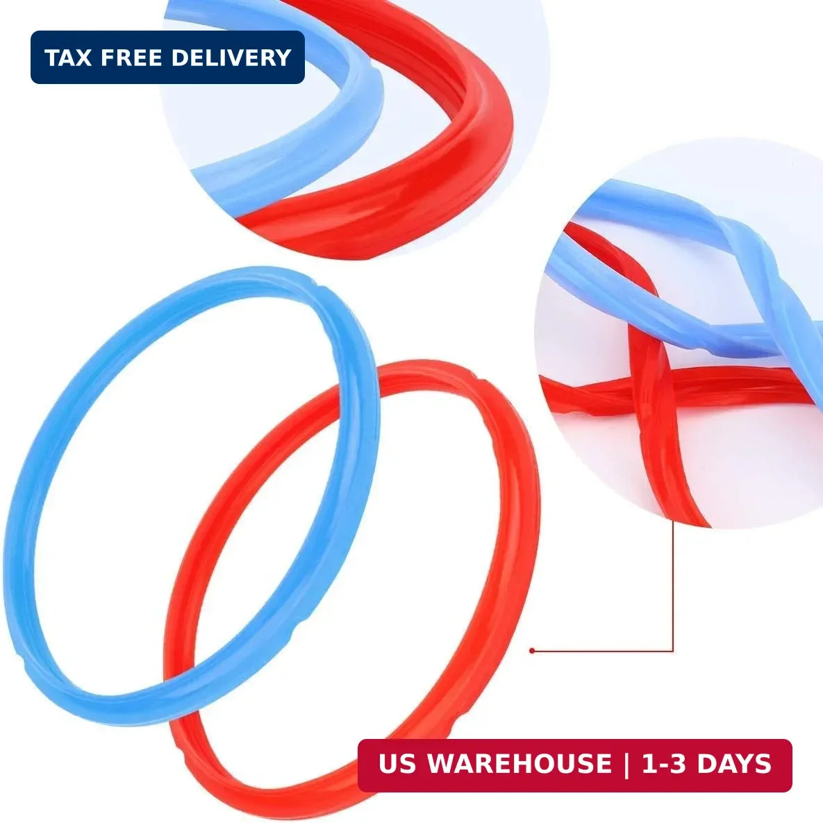 Tempered Glass Lid & Silicone Cover for Instant Pot 6 Quart – Set of 4 Accessori