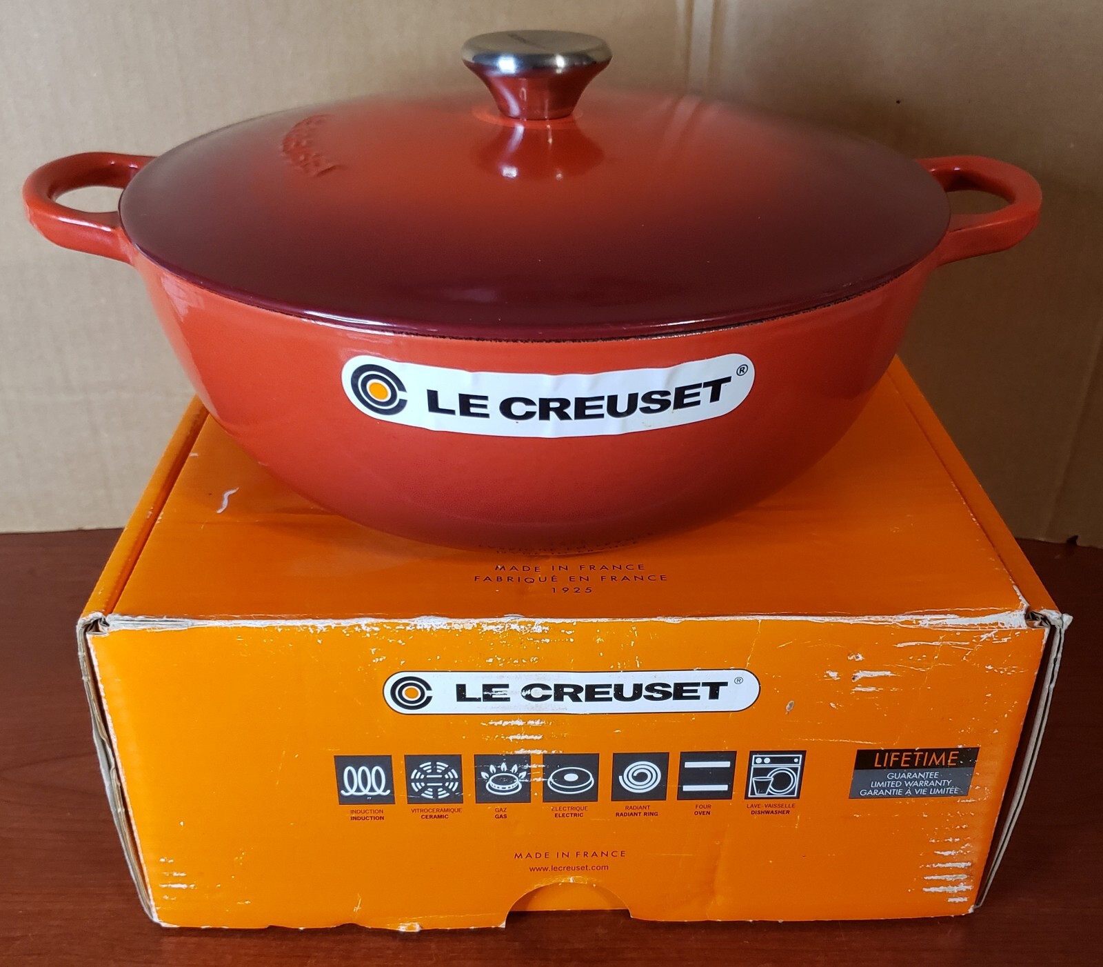 Le Creuset Cerise Cherry Soup Pot 4.5 Q 70588