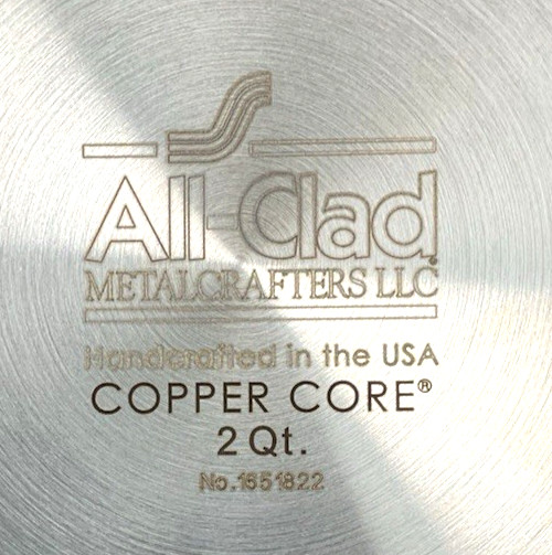 ALL-CLAD ~ Beautiful 5-Ply COPPER CORE 2 qt SAUCE PAN w/LID ~ USA