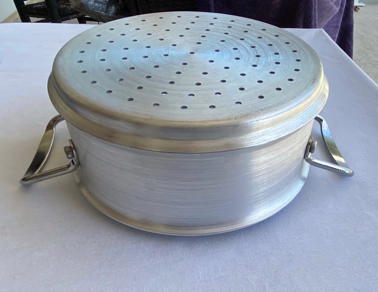 Orgreenic Quality Aluminium Steamer Insert Cookware With Handles 8.5″ Diameter