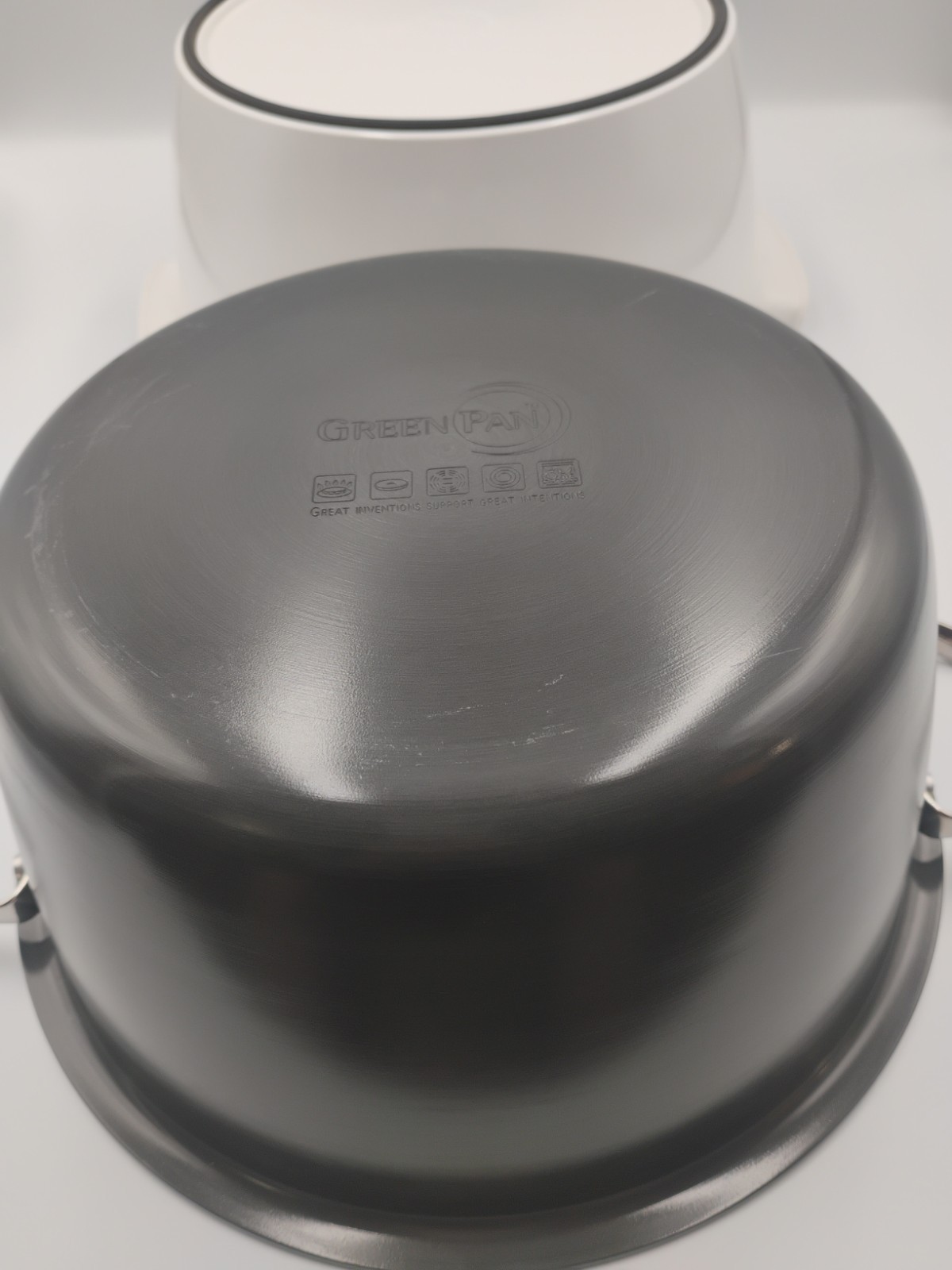 New Green Pan 5Qt 3-Piece Hot Pot Casserole/ Dutch Oven Set W/ Thermal Server