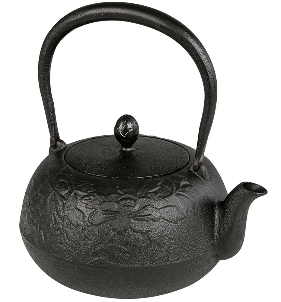 Ikenaga Iron works Iron Kettle 1.0L Gas Stove Only Nanbu Ironware Zuiko Black