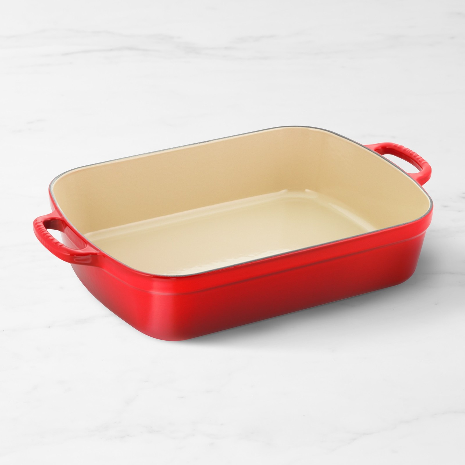 Le Creuset Signature Enameled Cast Iron Rectangular Roasting Pan, 5.25 qt