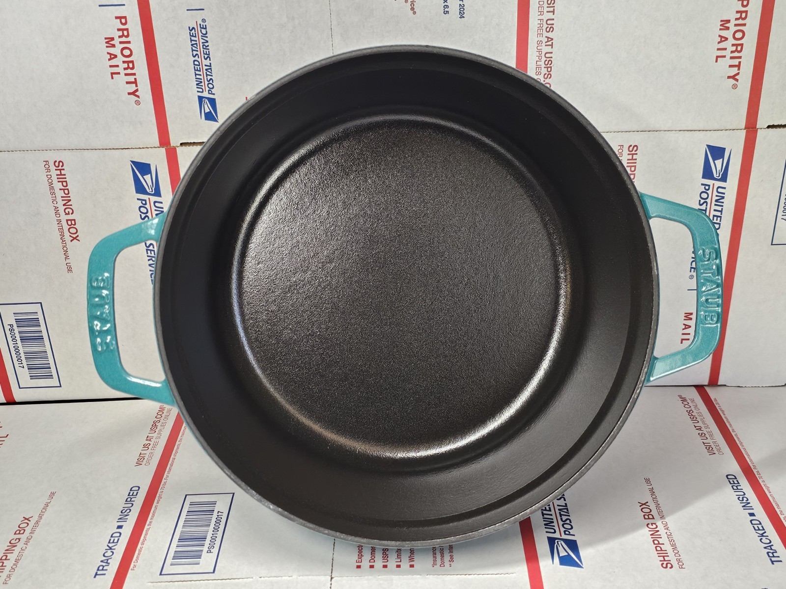 Staub Cast Iron 4-qt Round Cocotte, Mint Green, 11024105 New No BOX