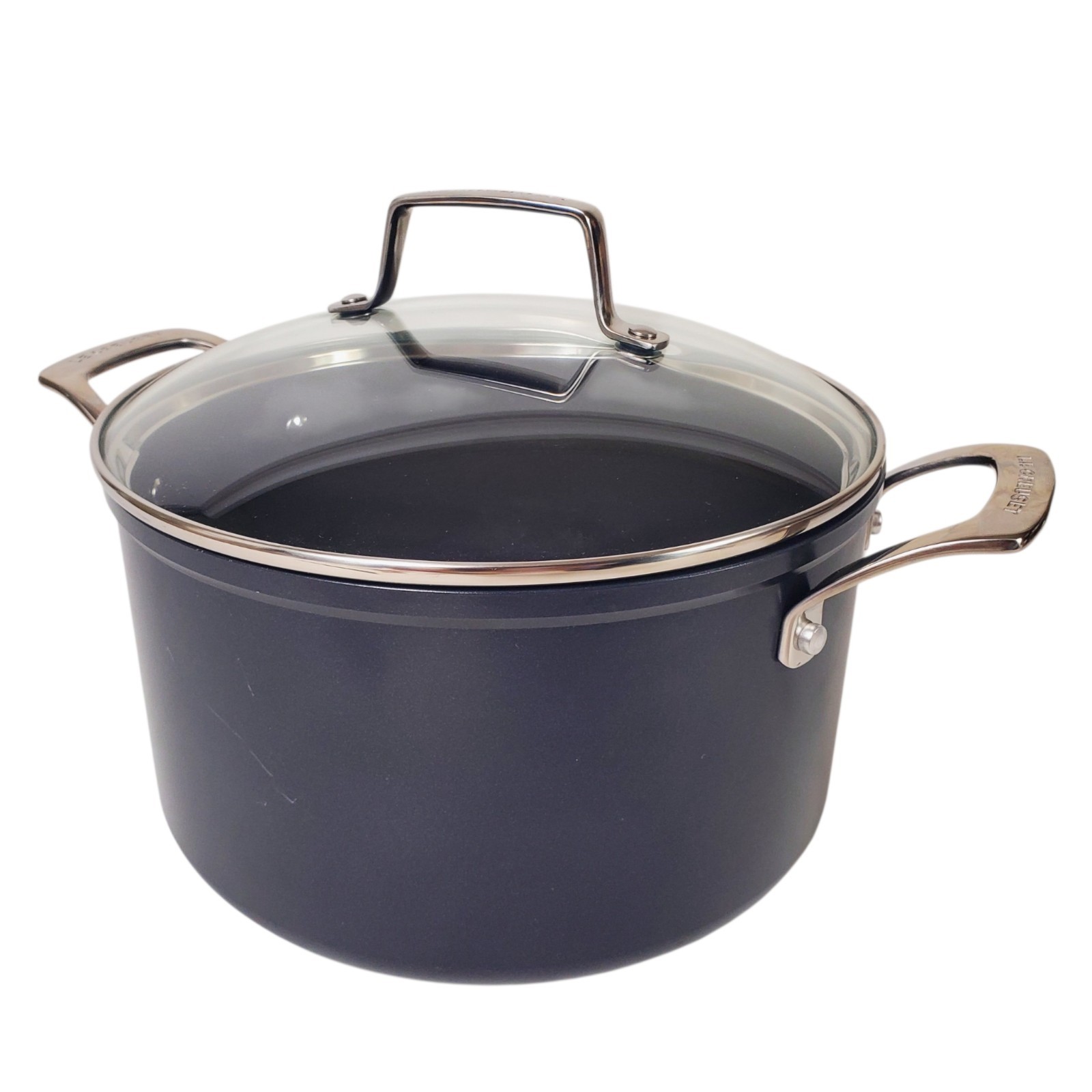 Le Creuset Toughened Nonstick 6.3 QT Deep Casserole/Stockpot w/ Lid Scuffs
