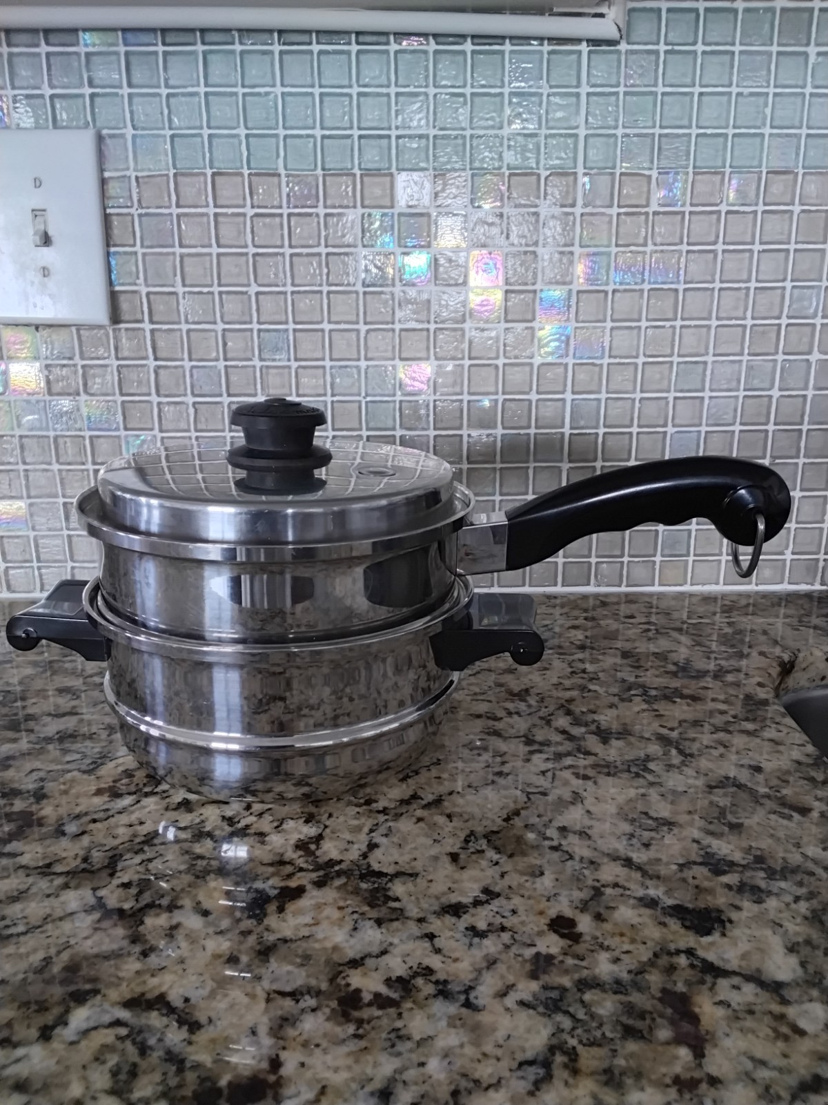 Saladmaster Double Boiler Steamer Saucepan Cook Pan Vapo Lid Salad Master