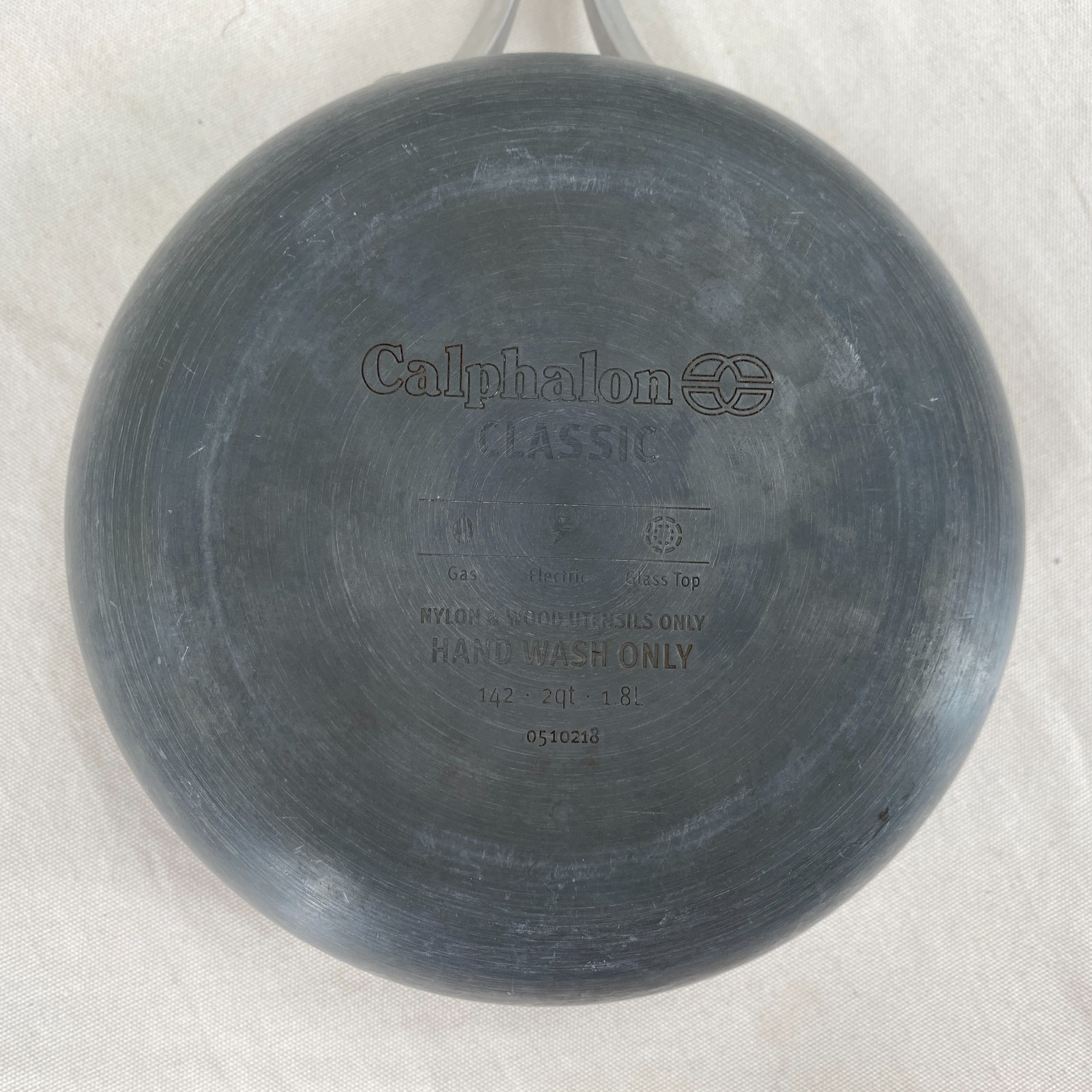 Calphalon Classic Nonstick 2 qt Sauce Pan Black Anodized Aluminum NO Lid