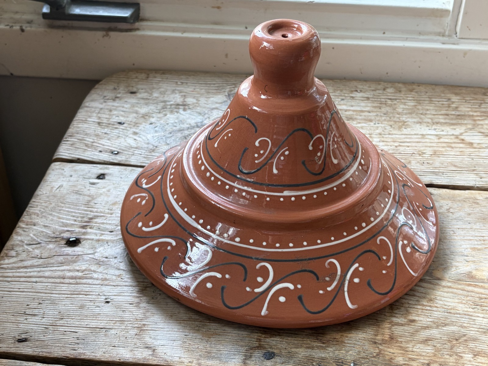 Tagine Lid Only – Glazed Terra Cotta – Made in Spain