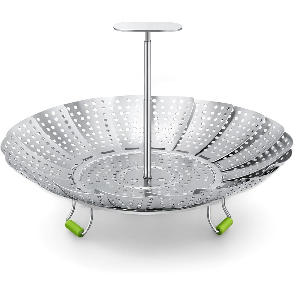 Steamer Basket, 3rd Generation Stainless Steel Vegetable Steamer with Extendable