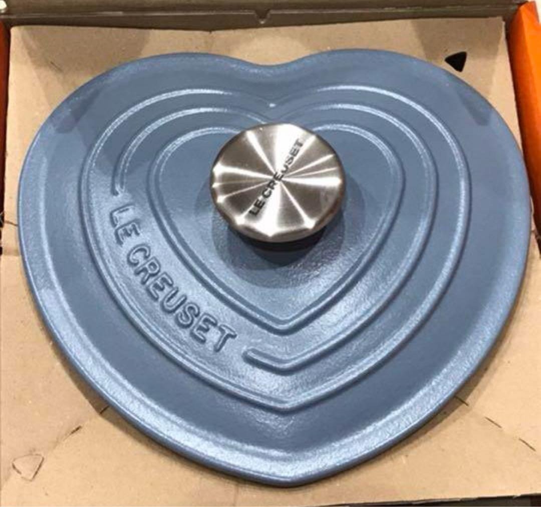 LE CREUSET d’Amour Mineral Blue Cocotte 20 Cast Iron Enamel Pot 1.9L New