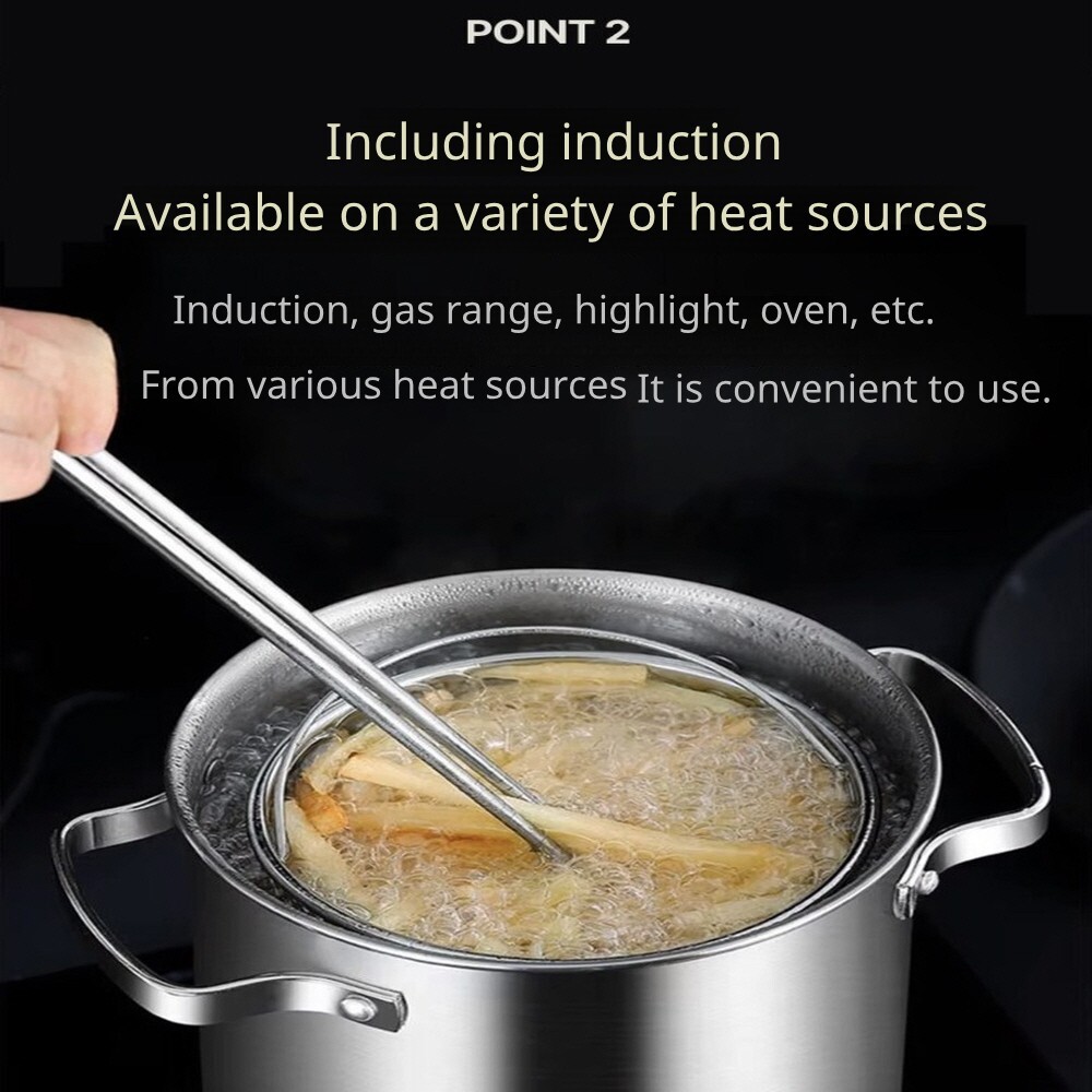 Chef Line Premium Induction 304 Stainless Steel Pasta Pot 4.3L Gas Stove Oven
