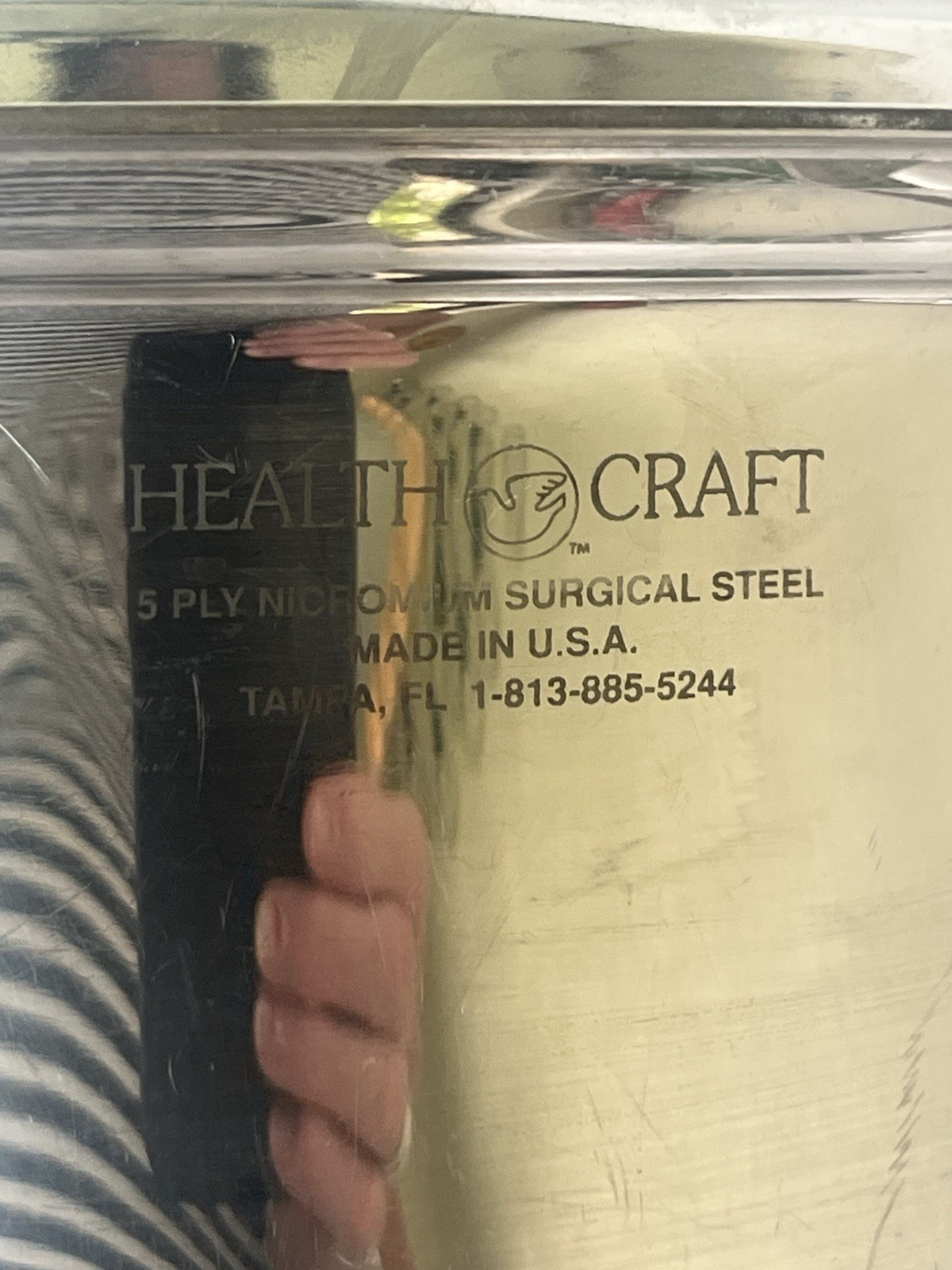 Health Craft 5 Ply Nicromium Surgical Steel 6 Qt Stock Pot with Lid