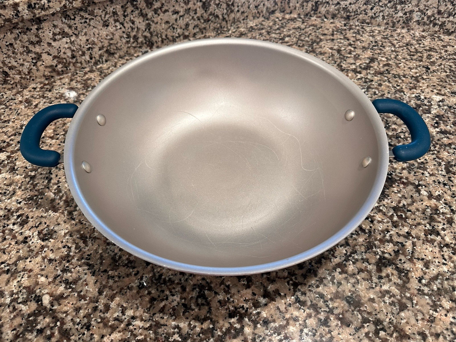 Rachael Ray Create Delicious 14.3″ Aluminum Nonstick Wok Teal: DW & Oven-Safe
