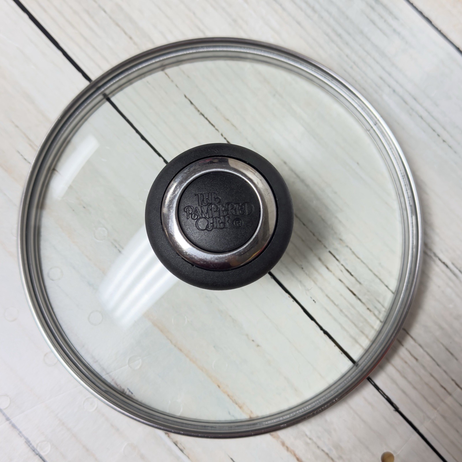 REPLACEMENT Pampered Chef 6 1/4” 2 Qt Glass Saucepan Pot Lid Only