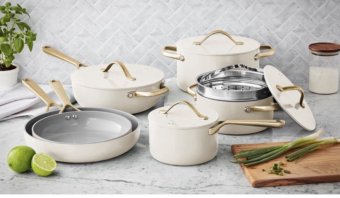 Member’s Mark 11-Piece Modern Ceramic Cookware Set – Multicolor (MCCS11)